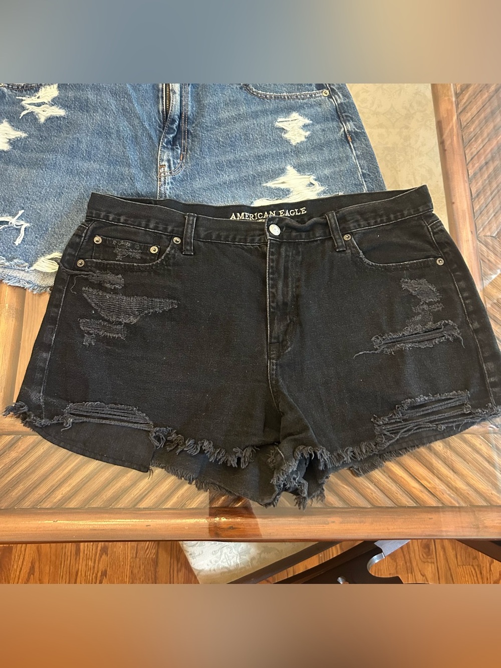 American Eagle denim shorts (lot of 3) sz. 16-18 - Picture 3 of 10